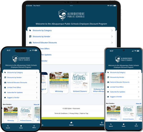 APS Employee Discounts Mobile App Screenshots